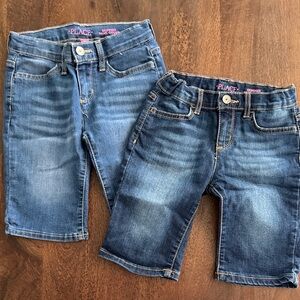 The Children's Place Blue Denim Shorts Set